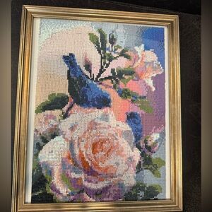 Blue bird Diamond painting print